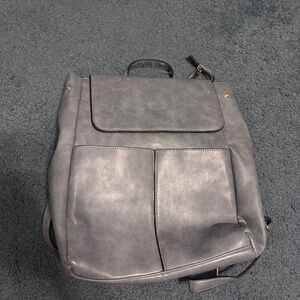 faux leather backpack